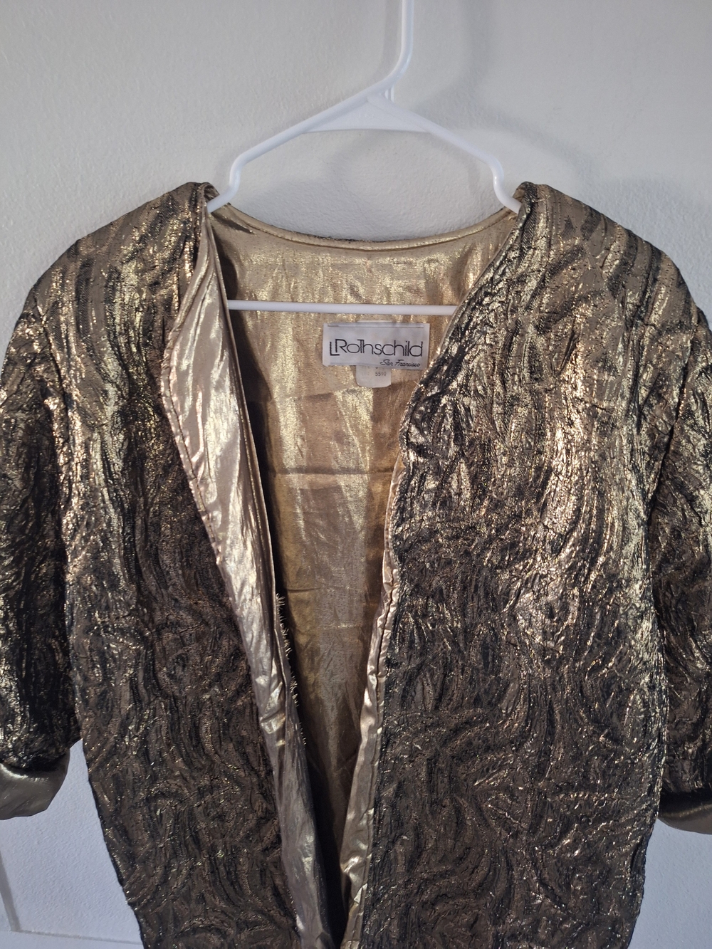 Rothschild Metallic Gold & Black Evening Blazer